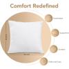 imageUtopia Bedding Outdoor Pillow Inserts 18 x 18 Inches Pack of 2 White Water Resistant Garden Throw Pillows for Patio and Porch Furniture18x18 Inch Pack of 2