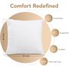 imageUtopia Bedding Outdoor Pillow Inserts 18 x 18 Inches Pack of 2 White Water Resistant Garden Throw Pillows for Patio and Porch Furniture20x20 Inch Pack of 2