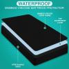 imageUtopia Bedding Premium Waterproof Mattress Protector Queen Size Viscose Made from Bamboo Mattress Cover Breathable Fitted Style with Stretchable Pockets WhiteBlack