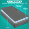 imageUtopia Bedding Premium Waterproof Mattress Protector Queen Size Viscose Made from Bamboo Mattress Cover Breathable Fitted Style with Stretchable Pockets WhiteGrey