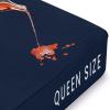 imageUtopia Bedding Premium Waterproof Mattress Protector Queen Size Viscose Made from Bamboo Mattress Cover Breathable Fitted Style with Stretchable Pockets WhiteNavy
