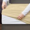 imageUtopia Bedding Premium Waterproof Mattress Protector Queen Size Viscose Made from Bamboo Mattress Cover Breathable Fitted Style with Stretchable Pockets WhiteBeige
