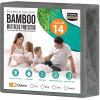 imageUtopia Bedding Premium Waterproof Mattress Protector Queen Size Viscose Made from Bamboo Mattress Cover Breathable Fitted Style with Stretchable Pockets WhiteGrey
