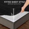 imageUtopia Bedding Premium Waterproof Mattress Protector Queen Size Viscose Made from Bamboo Mattress Cover Breathable Fitted Style with Stretchable Pockets WhiteBlack
