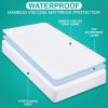 imageUtopia Bedding Premium Waterproof Mattress Protector Queen Size Viscose Made from Bamboo Mattress Cover Breathable Fitted Style with Stretchable Pockets WhiteWhite