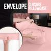 imageUtopia Bedding Queen Pillow Cases  2 Pack  Envelope Closure  Soft Brushed Microfiber Fabric  Shrinkage and Fade Resistant Pillow Covers 20 X 30 Inches Queen GreyPink