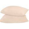 imageUtopia Bedding Queen Pillow Cases  2 Pack  Envelope Closure  Soft Brushed Microfiber Fabric  Shrinkage and Fade Resistant Pillow Covers 20 X 30 Inches Queen GreyBeige