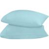 imageUtopia Bedding Queen Pillow Cases  2 Pack  Envelope Closure  Soft Brushed Microfiber Fabric  Shrinkage and Fade Resistant Pillow Covers 20 X 30 Inches Queen GreySpa Blue