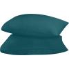 imageUtopia Bedding Queen Pillow Cases  2 Pack  Envelope Closure  Soft Brushed Microfiber Fabric  Shrinkage and Fade Resistant Pillow Covers 20 X 30 Inches Queen GreyTeal