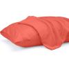 imageUtopia Bedding Queen Pillow Cases  2 Pack  Envelope Closure  Soft Brushed Microfiber Fabric  Shrinkage and Fade Resistant Pillow Covers 20 X 30 Inches Queen GreyCoral