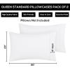 imageUtopia Bedding Queen Pillow Cases  2 Pack  Envelope Closure  Soft Brushed Microfiber Fabric  Shrinkage and Fade Resistant Pillow Covers 20 X 30 Inches Queen GreyWhite