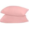 imageUtopia Bedding Queen Pillow Cases  2 Pack  Envelope Closure  Soft Brushed Microfiber Fabric  Shrinkage and Fade Resistant Pillow Covers 20 X 30 Inches Queen GreyPink