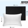 imageUtopia Bedding Queen Pillow Cases  2 Pack  Envelope Closure  Soft Brushed Microfiber Fabric  Shrinkage and Fade Resistant Pillow Covers 20 X 30 Inches Queen GreyBlack