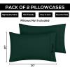 imageUtopia Bedding Queen Pillow Cases  2 Pack  Envelope Closure  Soft Brushed Microfiber Fabric  Shrinkage and Fade Resistant Pillow Covers 20 X 30 Inches Queen GreyEmerald