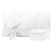 imageUtopia Bedding Queen Pillow Cases  2 Pack  Envelope Closure  Soft Brushed Microfiber Fabric  Shrinkage and Fade Resistant Pillow Covers 20 X 30 Inches Queen GreyWhite
