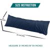 imageUtopia Bedding Queen Pillow Cases  2 Pack  Envelope Closure  Soft Brushed Microfiber Fabric  Shrinkage and Fade Resistant Pillow Covers 20 X 30 Inches Queen GreyNavy