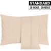 imageUtopia Bedding Queen Pillow Cases  2 Pack  Envelope Closure  Soft Brushed Microfiber Fabric  Shrinkage and Fade Resistant Pillow Covers 20 X 30 Inches Queen GreyBeige