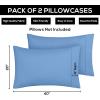 imageUtopia Bedding Queen Pillow Cases  2 Pack  Envelope Closure  Soft Brushed Microfiber Fabric  Shrinkage and Fade Resistant Pillow Covers 20 X 30 Inches Queen GreyDutch Blue
