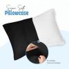 imageUtopia Bedding Queen Pillow Cases  2 Pack  Envelope Closure  Soft Brushed Microfiber Fabric  Shrinkage and Fade Resistant Pillow Covers 20 X 30 Inches Queen GreyBlack