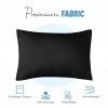 imageUtopia Bedding Queen Pillow Cases  2 Pack  Envelope Closure  Soft Brushed Microfiber Fabric  Shrinkage and Fade Resistant Pillow Covers 20 X 30 Inches Queen GreyBlack