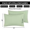 imageUtopia Bedding Queen Pillow Cases  2 Pack  Envelope Closure  Soft Brushed Microfiber Fabric  Shrinkage and Fade Resistant Pillow Covers 20 X 30 Inches Queen GreySage
