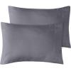 imageUtopia Bedding Queen Pillow Cases  2 Pack  Envelope Closure  Soft Brushed Microfiber Fabric  Shrinkage and Fade Resistant Pillow Covers 20 X 30 Inches Queen GreyGrey