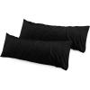 imageUtopia Bedding Queen Pillow Cases  2 Pack  Envelope Closure  Soft Brushed Microfiber Fabric  Shrinkage and Fade Resistant Pillow Covers 20 X 30 Inches Queen GreyBlack