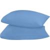 imageUtopia Bedding Queen Pillow Cases  2 Pack  Envelope Closure  Soft Brushed Microfiber Fabric  Shrinkage and Fade Resistant Pillow Covers 20 X 30 Inches Queen GreyDutch Blue