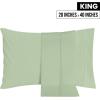 imageUtopia Bedding Queen Pillow Cases  2 Pack  Envelope Closure  Soft Brushed Microfiber Fabric  Shrinkage and Fade Resistant Pillow Covers 20 X 30 Inches Queen GreySage