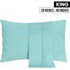 imageUtopia Bedding Queen Pillow Cases  2 Pack  Envelope Closure  Soft Brushed Microfiber Fabric  Shrinkage and Fade Resistant Pillow Covers 20 X 30 Inches Queen GreySpa Blue
