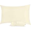 imageUtopia Bedding Queen Pillow Cases  2 Pack  Envelope Closure  Soft Brushed Microfiber Fabric  Shrinkage and Fade Resistant Pillow Covers 20 X 30 Inches Queen GreyIvory