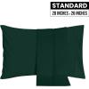imageUtopia Bedding Queen Pillow Cases  2 Pack  Envelope Closure  Soft Brushed Microfiber Fabric  Shrinkage and Fade Resistant Pillow Covers 20 X 30 Inches Queen GreyEmerald