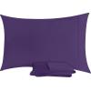 imageUtopia Bedding Queen Pillow Cases  2 Pack  Envelope Closure  Soft Brushed Microfiber Fabric  Shrinkage and Fade Resistant Pillow Covers 20 X 30 Inches Queen GreyEgg Plant