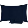 imageUtopia Bedding Queen Pillow Cases  2 Pack  Envelope Closure  Soft Brushed Microfiber Fabric  Shrinkage and Fade Resistant Pillow Covers 20 X 30 Inches Queen GreyNavy
