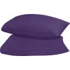 imageUtopia Bedding Queen Pillow Cases  2 Pack  Envelope Closure  Soft Brushed Microfiber Fabric  Shrinkage and Fade Resistant Pillow Covers 20 X 30 Inches Queen GreyEgg Plant