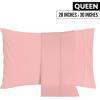 imageUtopia Bedding Queen Pillow Cases  2 Pack  Envelope Closure  Soft Brushed Microfiber Fabric  Shrinkage and Fade Resistant Pillow Covers 20 X 30 Inches Queen GreyPink