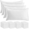 imageUtopia Bedding Queen Pillow Cases  2 Pack  Envelope Closure  Soft Brushed Microfiber Fabric  Shrinkage and Fade Resistant Pillow Covers 20 X 30 Inches Queen GreyWhite