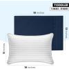 imageUtopia Bedding Queen Pillow Cases  2 Pack  Envelope Closure  Soft Brushed Microfiber Fabric  Shrinkage and Fade Resistant Pillow Covers 20 X 30 Inches Queen GreyNavy