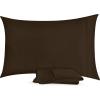 imageUtopia Bedding Queen Pillow Cases  2 Pack  Envelope Closure  Soft Brushed Microfiber Fabric  Shrinkage and Fade Resistant Pillow Covers 20 X 30 Inches Queen GreyBrown