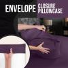 imageUtopia Bedding Queen Pillow Cases  2 Pack  Envelope Closure  Soft Brushed Microfiber Fabric  Shrinkage and Fade Resistant Pillow Covers 20 X 30 Inches Queen GreyPurple