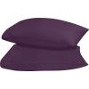 imageUtopia Bedding Queen Pillow Cases  2 Pack  Envelope Closure  Soft Brushed Microfiber Fabric  Shrinkage and Fade Resistant Pillow Covers 20 X 30 Inches Queen GreyPurple