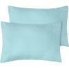 imageUtopia Bedding Queen Pillow Cases  2 Pack  Envelope Closure  Soft Brushed Microfiber Fabric  Shrinkage and Fade Resistant Pillow Covers 20 X 30 Inches Queen GreySpa Blue