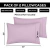 imageUtopia Bedding Queen Pillow Cases  2 Pack  Envelope Closure  Soft Brushed Microfiber Fabric  Shrinkage and Fade Resistant Pillow Covers 20 X 30 Inches Queen GreyLavender
