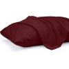 imageUtopia Bedding Queen Pillow Cases  2 Pack  Envelope Closure  Soft Brushed Microfiber Fabric  Shrinkage and Fade Resistant Pillow Covers 20 X 30 Inches Queen GreyBurgundy