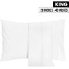 imageUtopia Bedding Queen Pillow Cases  2 Pack  Envelope Closure  Soft Brushed Microfiber Fabric  Shrinkage and Fade Resistant Pillow Covers 20 X 30 Inches Queen GreyWhite