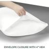 imageUtopia Bedding Queen Pillow Cases  2 Pack  Envelope Closure  Soft Brushed Microfiber Fabric  Shrinkage and Fade Resistant Pillow Covers 20 X 30 Inches Queen GreyWhite