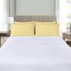imageUtopia Bedding Queen Pillow Cases  Pack of 4  Envelope Closure  Soft Brushed Microfiber Fabric  Shrinkage and Fade Resistant Pillow Covers Queen Size 20 X 30 Inches Queen WhiteYellow