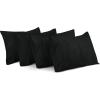 imageUtopia Bedding Queen Pillow Cases  Pack of 4  Envelope Closure  Soft Brushed Microfiber Fabric  Shrinkage and Fade Resistant Pillow Covers Queen Size 20 X 30 Inches Queen WhiteBlack