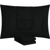 imageUtopia Bedding Queen Pillow Cases  Pack of 4  Envelope Closure  Soft Brushed Microfiber Fabric  Shrinkage and Fade Resistant Pillow Covers Queen Size 20 X 30 Inches Queen WhiteBlack