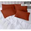 imageUtopia Bedding Queen Pillow Cases  Pack of 4  Envelope Closure  Soft Brushed Microfiber Fabric  Shrinkage and Fade Resistant Pillow Covers Queen Size 20 X 30 Inches Queen WhiteOrange